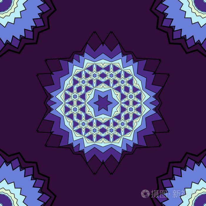 多彩的现代无缝图案背景.漂亮和美丽的矢量 grafic 插图