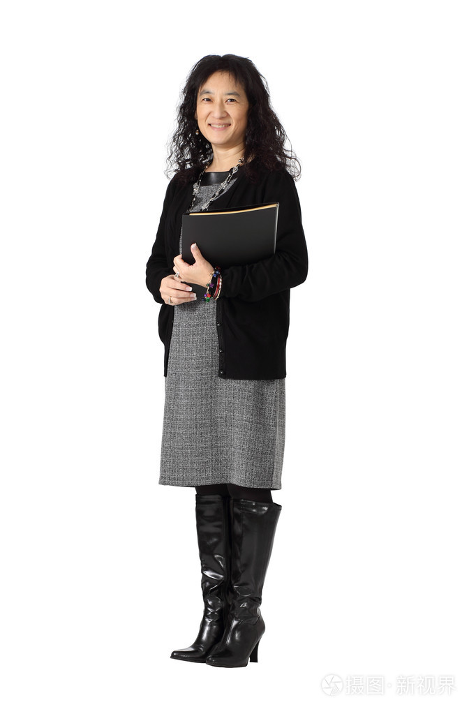 商务着装的美丽亚洲女人