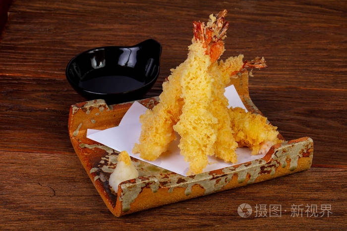 亚洲传统虎虾天妇罗