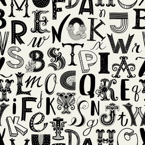 简单字母壁纸图片