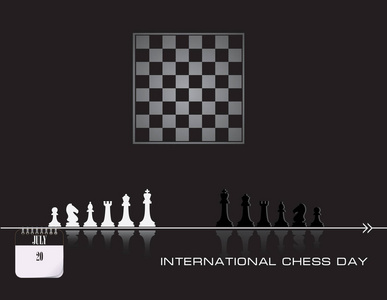 7月日历事件祝贺国际象棋日
