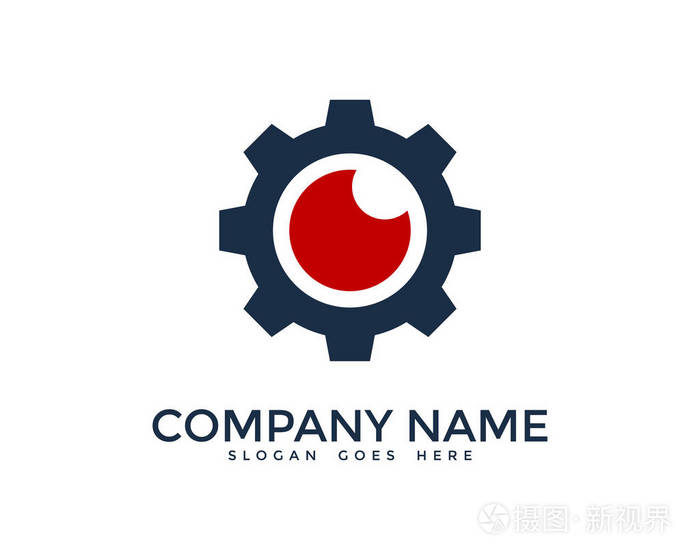 齿轮专业标志图标设计