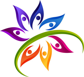 具有独立背景的花卉标识插图艺术照片