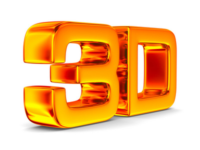 在白色背景上的 3d 符号。孤立的图像