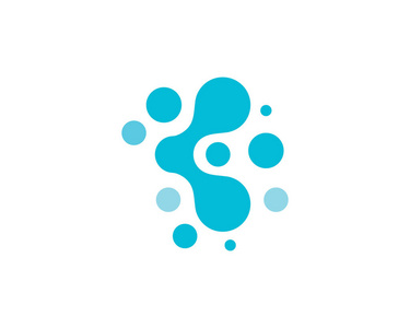 分子符号标志模板矢量插画设计照片