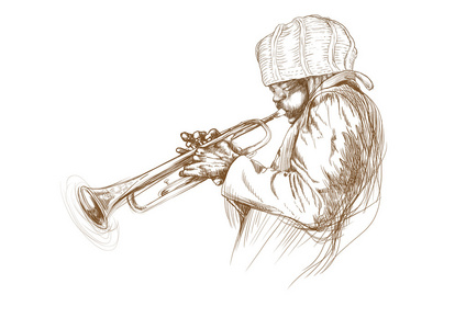 纽约爵士乐小号手照片