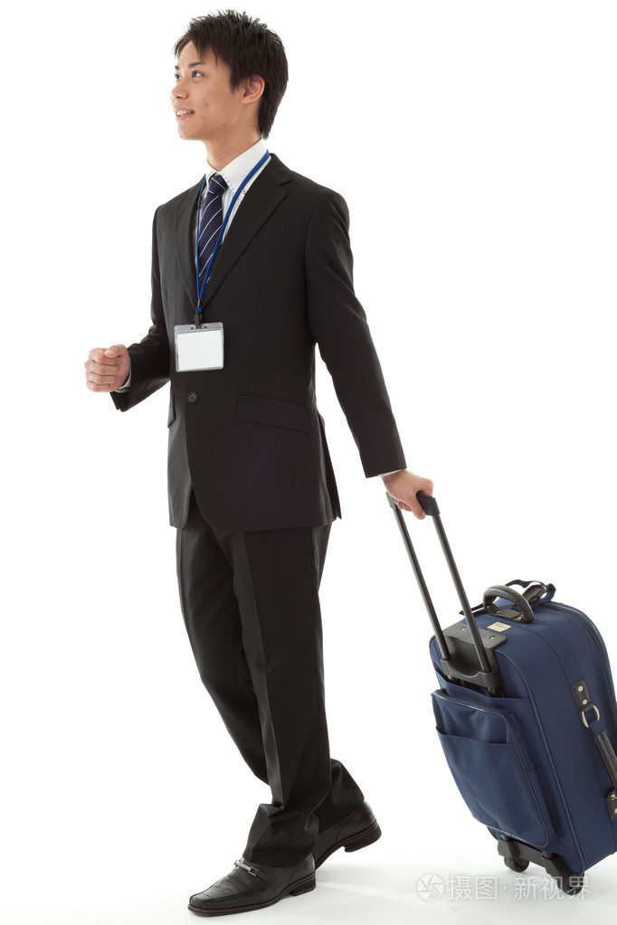 年轻的商人商务旅行