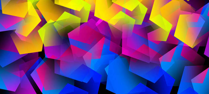 抽象背景与明亮的元素, 长方形颜色, 霓虹灯颜色