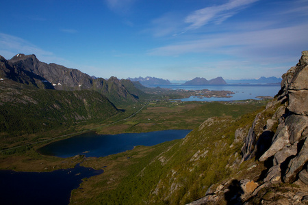 在挪威的自然景观