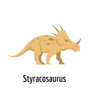 Styracosaurus 图标, 平面样式