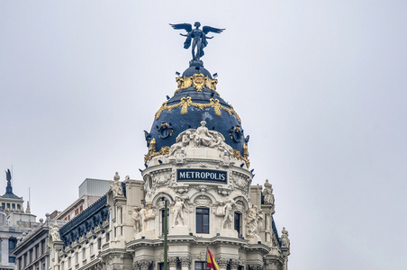 大都会大楼在马德里，西班牙