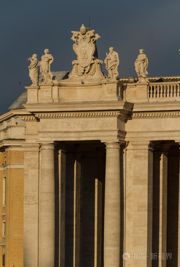 在梵蒂冈教廷在罗马,意大利的范围内的建筑物.s 的一部分