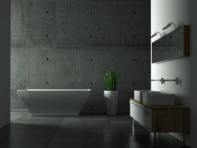 现代明亮的浴室室内设计