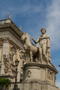 在罗马，意大利的 campidoglio 广场 广场 del campidoglio