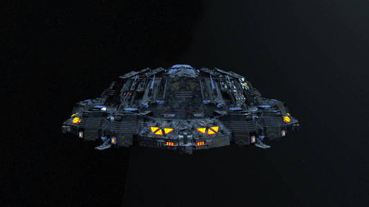 空间 ship3d 空间飞船的 Cg 渲染。Nasa 提供的这个图像的元素