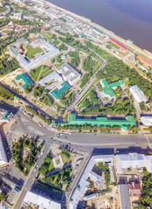 下诺夫哥罗德哥罗德克里姆林宫和伏尔加河路堤的看法。下诺夫哥罗德哥罗德, 俄罗斯