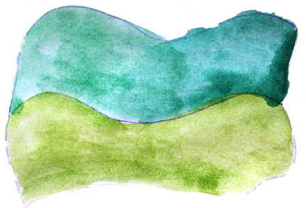 艺术涂抹水彩绿色图案装饰背景抽象 p