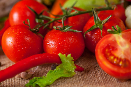 红色多汁辣椒粉图片