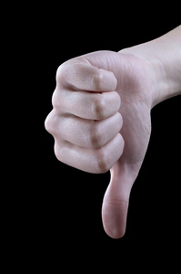 向下的手势图片