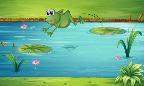 正在跳跃的青蛙图片图片