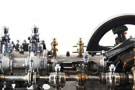 停泊的蒸汽引擎图片