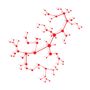 分子结构和通信。科学的概念。医学化学科学