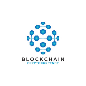 blockchain 标志设计模板矢量示意图
