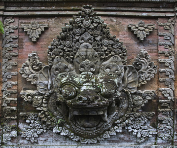 巴厘岛的一座寺庙的入口