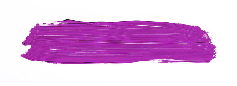 紫色画笔描边白色背景