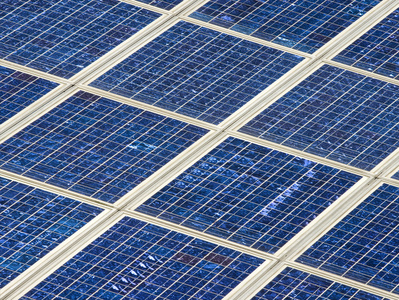 现代的太阳能电池板的背景