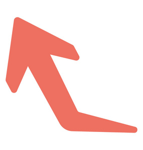 向上箭头方向的箭头