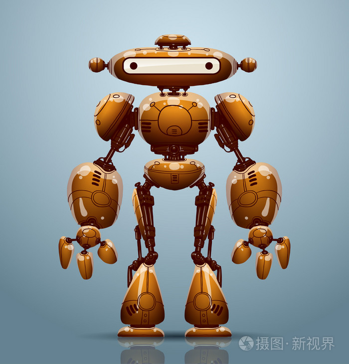 矢量机器人插画-正版商用图片05sagd-摄图新视界