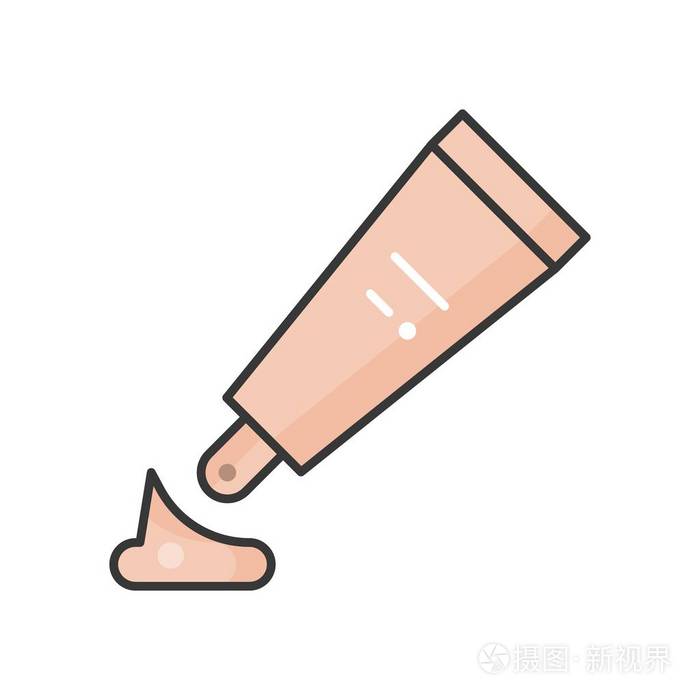 粉底霜, 化妆化妆轮廓图标