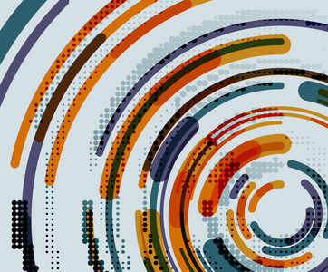 圆线圆几何抽象背景