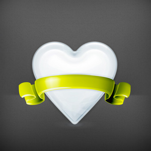 白心,奖矢量三颗挂着的红心,缝着白针女手捧着红