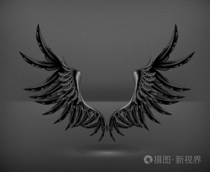 黑色,翅膀矢量