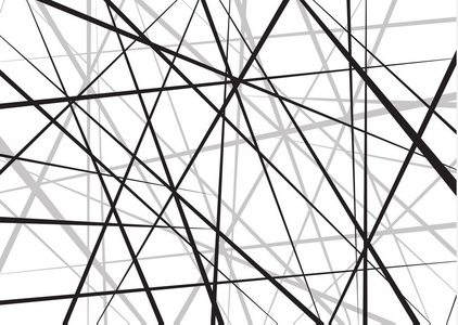 随机混沌线抽象几何图案。矢量背景。可用于封面设计, 设计, 海报, 网站背景或广告