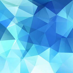 由蓝, 白的三角形的背景.与几何形状的正方形组成.eps 10照片