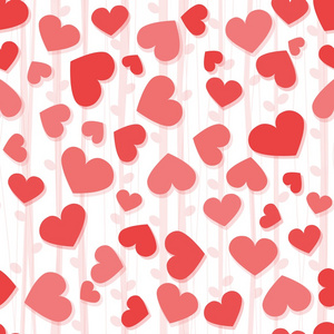 心心组合边框无缝红心背景照片