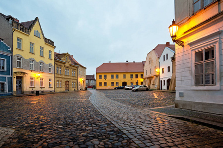 仍然是扎泰茨镇的街道。捷克共和国