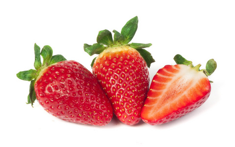 草莓白色隔离
