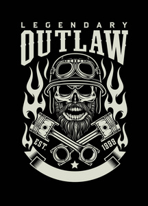 朋克绅士头骨黑帮头骨漫画用耳机手绘草图头骨一个带着头骨图案的人