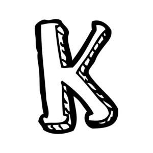 卡通字母 k