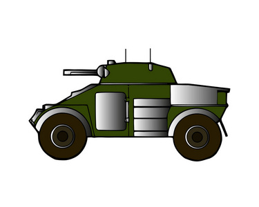 军车运兵车装甲的车辆装甲运兵车线素色平板矢量图标步兵突击装甲军