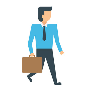 卖包微商头像人头像持有公文包描绘商人卡通人物照片