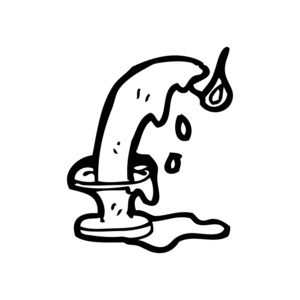 融化蜡烛绘图照片