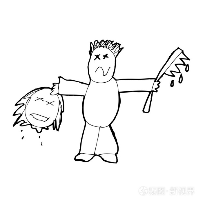 孩子的画一个连环杀手