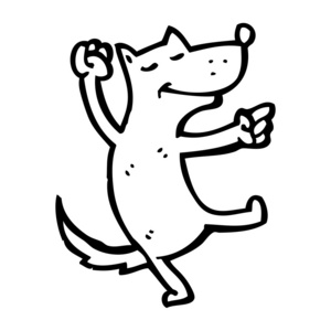 跳舞的狗卡通