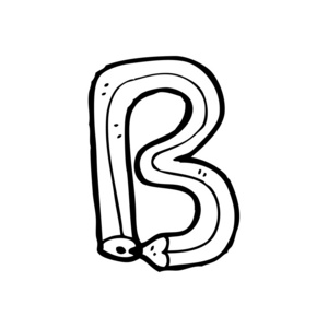 铅笔形字母 b