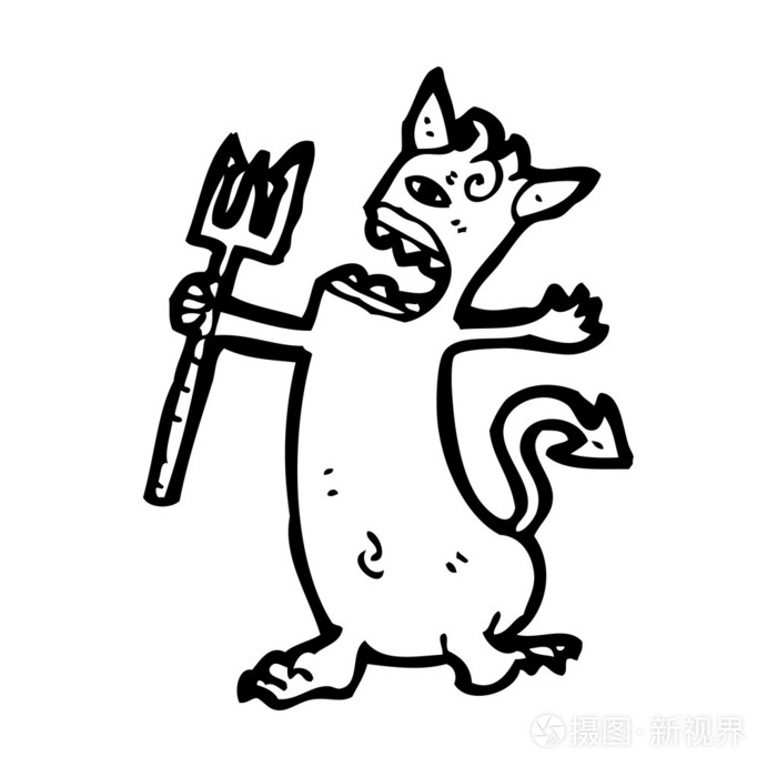 唱歌的恶魔卡通